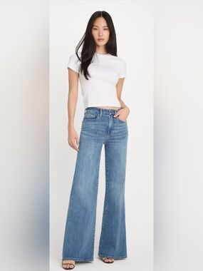 Good American Good Waist Palazzo Jeans size 10/30 NWT